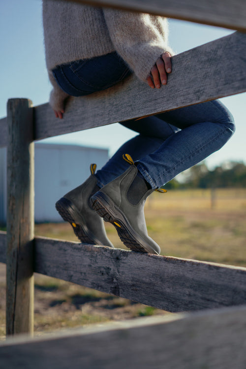 Lifestyle Women 2 image of Blundstone Women's All-Terrain #2055 in Rustic Black