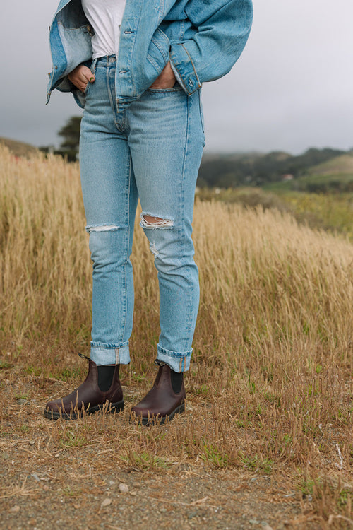 Lifestyle Women 2 image of Blundstone Women's Classics #2130 in Auburn