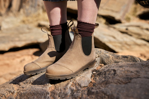 Lifestyle Women 4 image of Blundstone Women's Classics #2546 in Texas Sand