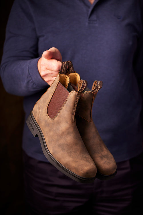 Lifestyle Men 2 image of Blundstone Men's Dress #1306 in Rustic Brown