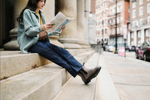 Lifestyle Women 4 image of Blundstone Women's Originals #2216 in Dusty Grey