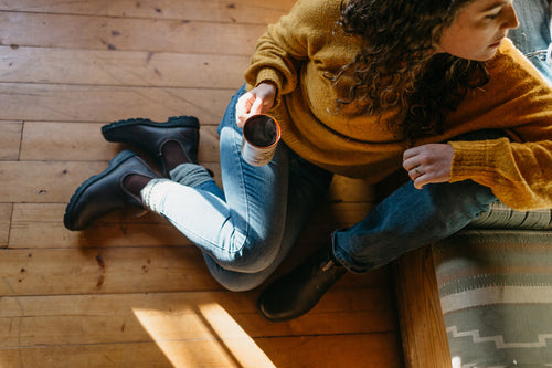 Lifestyle Women 5 image of Blundstone Women's Classics #550 in Walnut Brown