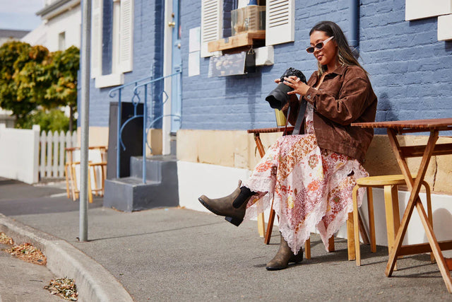 How to Wear Ankle Boots with Dress