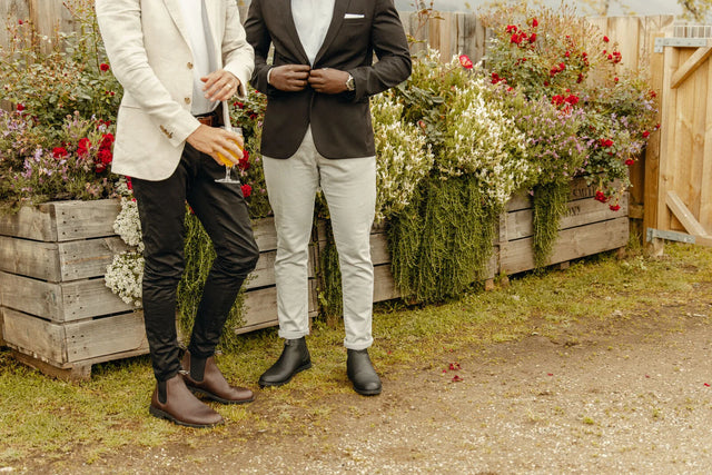 Chelsea Boots with a Suit