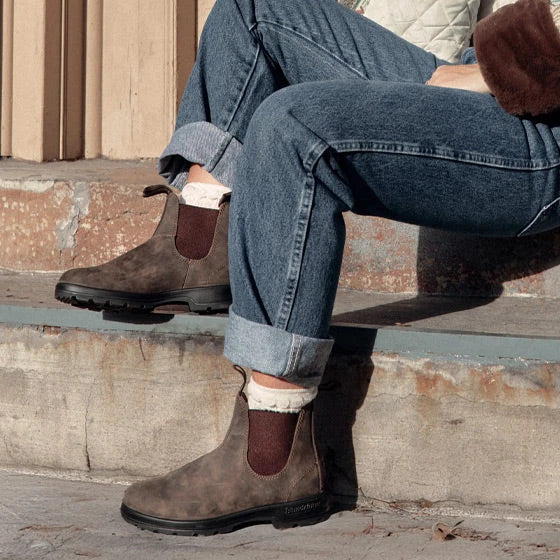 Black Full Grain Leather Chelsea Boots, Kids' Series 531