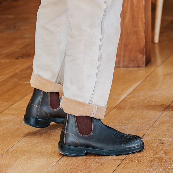 Rustic Brown Premium Leather Chelsea Boots, Men's Classics 585 - Blundstone Rustic Brown Premium Leather Chelsea Boots, Men's Classics 585 - Blundstone