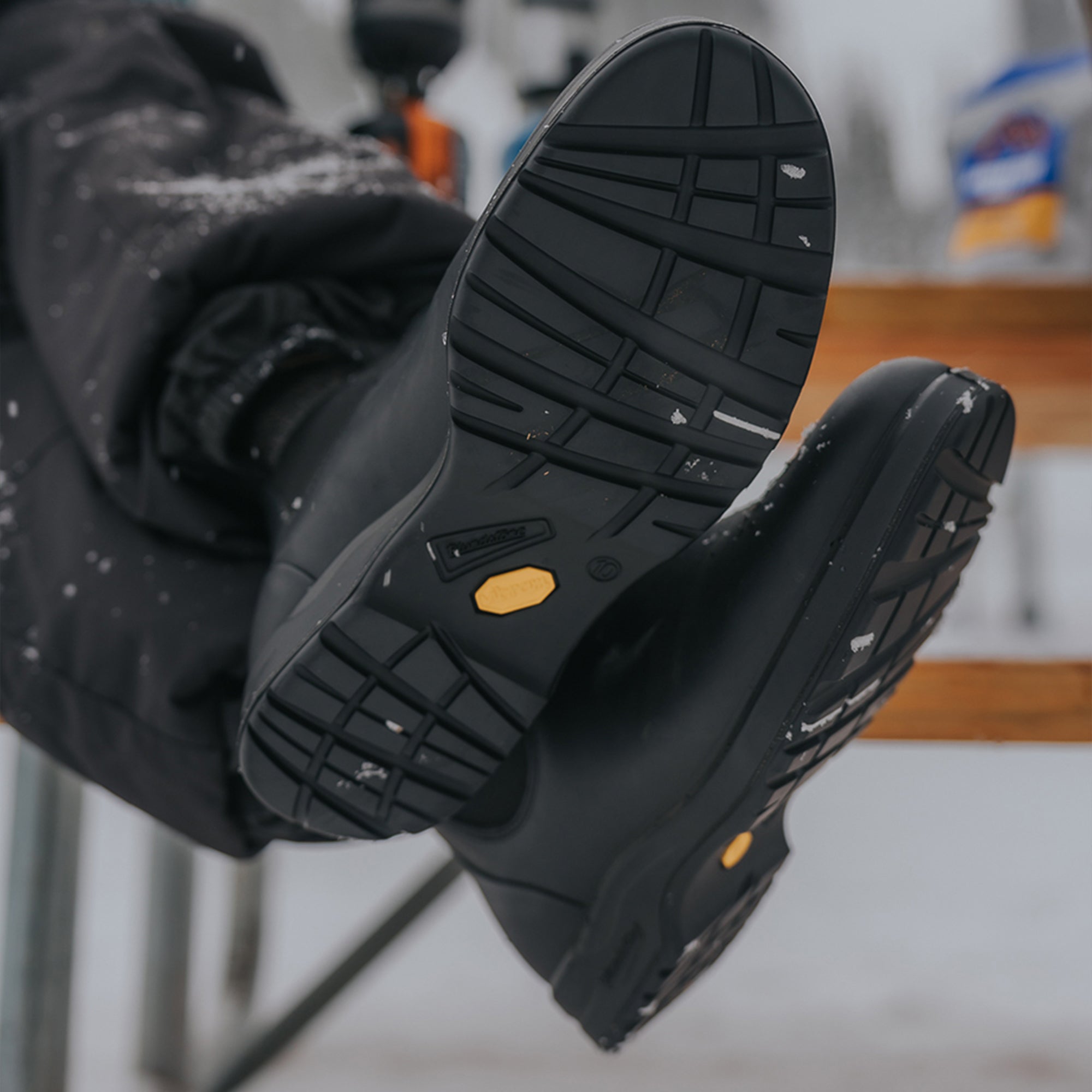 Black Premium Leather Chelsea Boots, Men's All-Terrain 2058