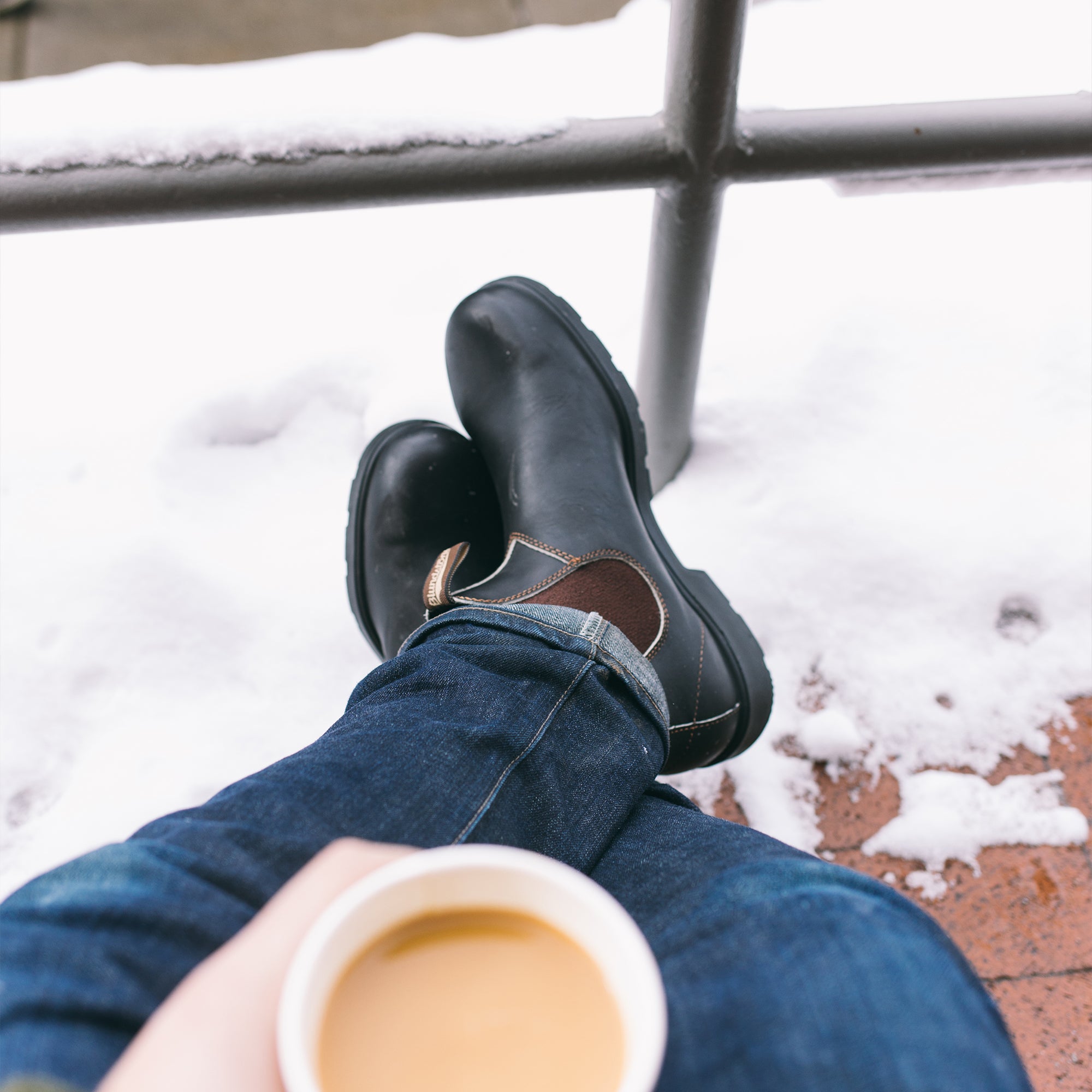 Stout Brown Premium Leather Chelsea Boots, Men's Originals 500