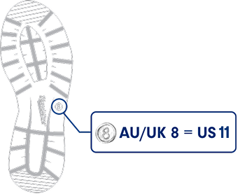 Blundstone women size guide illustration