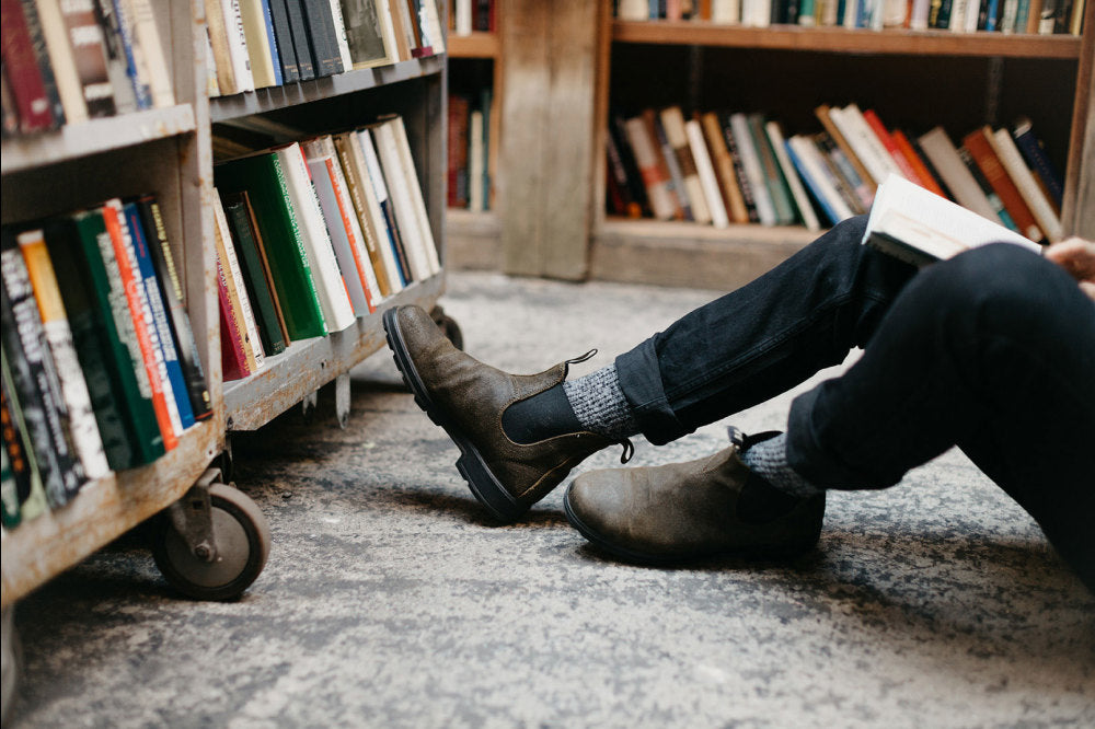 83　blundstone28,5㎝ Brown Leather Chelsea Boots, Men's Heritage 155 - Blundstone