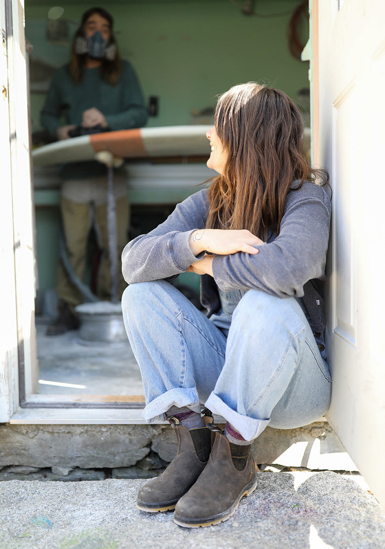 Rustic Brown / Mustard-Black Premium Leather Chelsea Boots