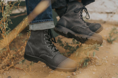Lifestyle Women 2 image of Blundstone Women's Originals #2530 in Steel Grey