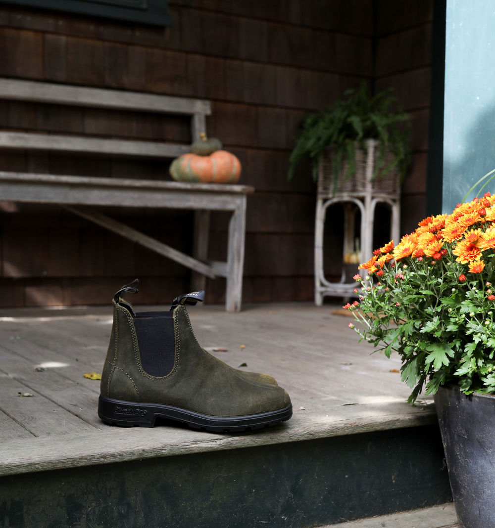アラン Dark Olive Suede Leather Suede Boots, Men's Originals 1615
