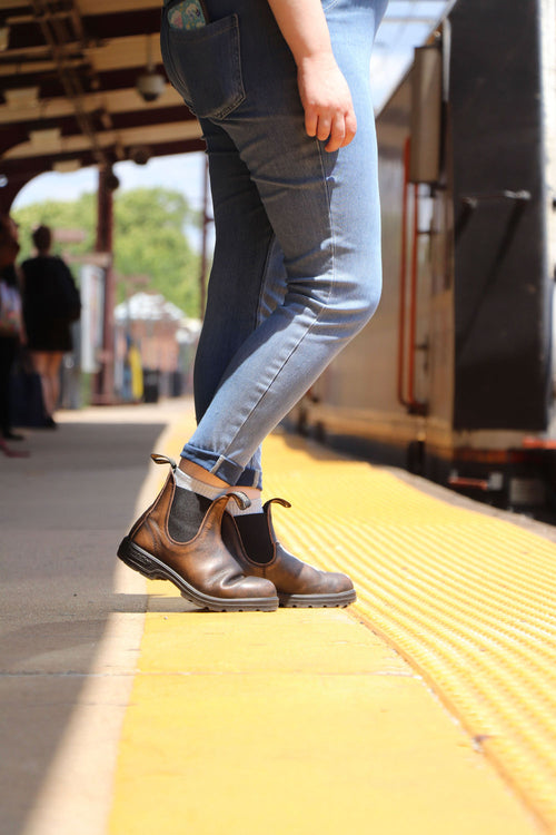 Lifestyle Women 1 image of Blundstone Women's Classics #2440 in Vintage Brown