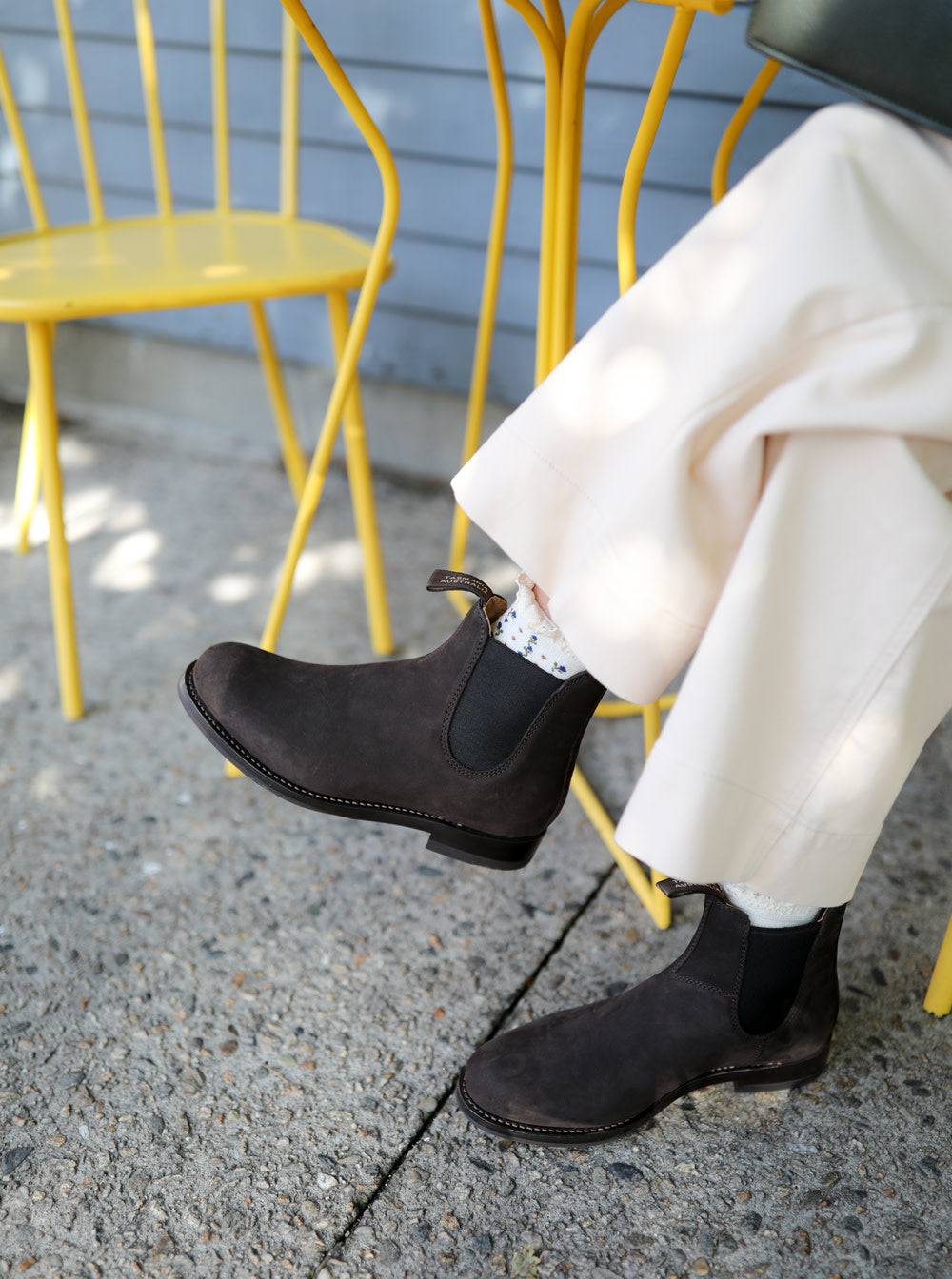 Chocolate Premium Leather Chelsea Boots, Women's Heritage 159