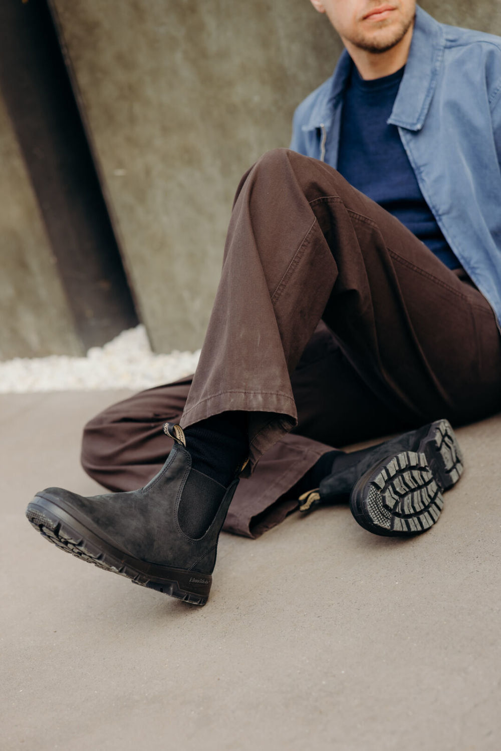Black Chelsea Boots, Men's Terrain 2633 - Blundstone