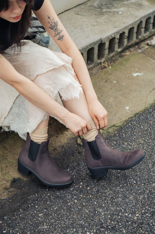Lifestyle Women 2 image of Blundstone Women's Series #2666 in Ground Coffee