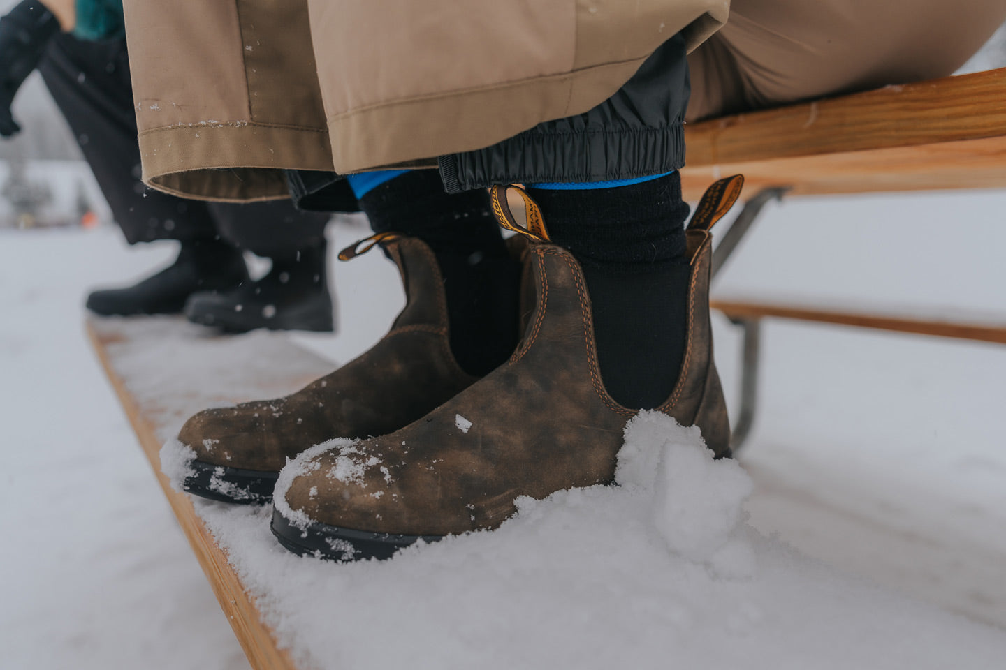 Rustic Brown Premium Leather Chelsea Boots, Women's All-Terrain
