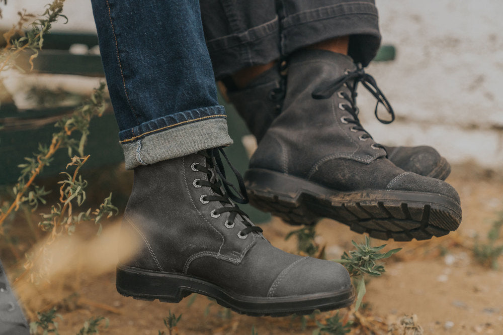 (取寄) ブランドストーン レディース オリジナル レース-アップ ブーツ Blundstone women Original Lace-up Boots Steel Grey Suede Steel Grey Suede Leather Lace Up Boots, Women's Originals 2530