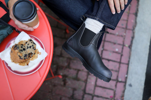 Lifestyle Men 4 image of Blundstone Men's Classics #2550 in Vintage Zinc Brush