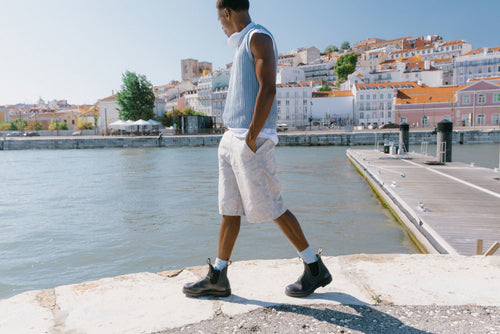 Lifestyle Men 9 image of Blundstone Men's Classics #2550 in Vintage Zinc Brush