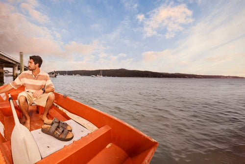 Lifestyle Men 1 image of Blundstone Men's Aerocork #2693 in Rustic Black