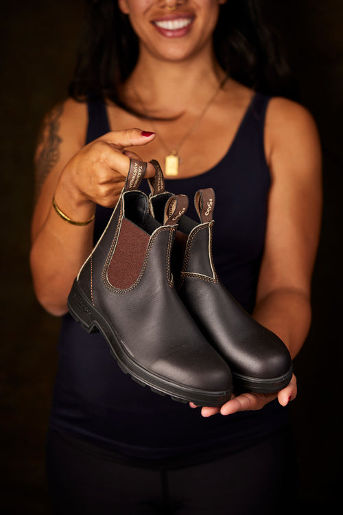 Lifestyle Women 6 image of Blundstone Women's Originals #500 in Stout Brown
