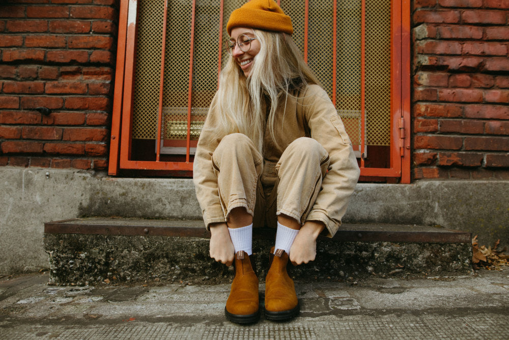 Saddle Brown Premium Leather Chelsea Boots, Women's Classics 562