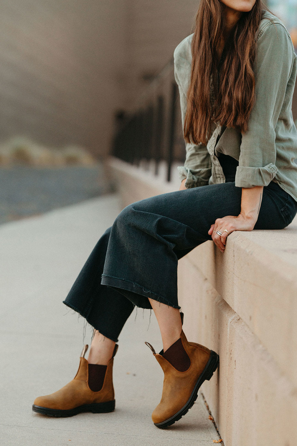 Saddle Brown Premium Leather Chelsea Boots, Women's Classics