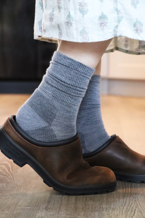 Lifestyle 4 image of Blundstone Forge Grey Merino Wool Blend Socks in Forge Grey