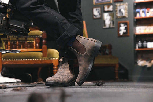 Lifestyle Men 1 image of Blundstone Men's Dress #1306 in Rustic Brown