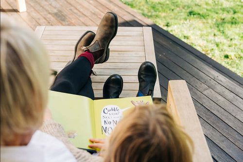 Lifestyle Women 2 image of Blundstone Women's Dress #1306 in Rustic Brown