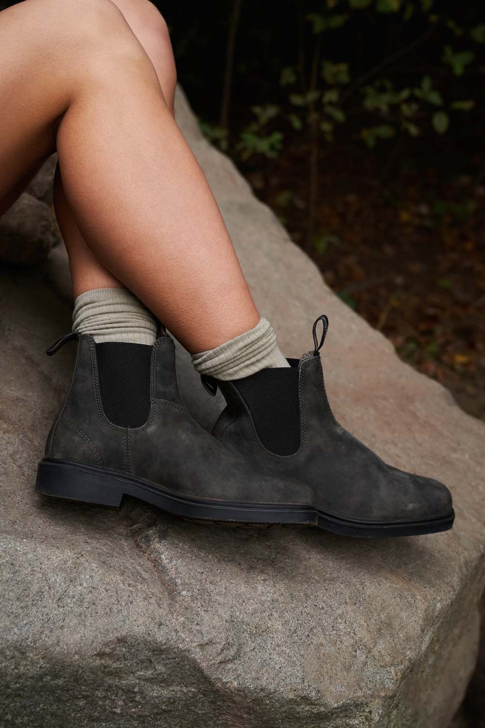Blundstone Unisex Dress Chelsea Boots Rustic Black Men's