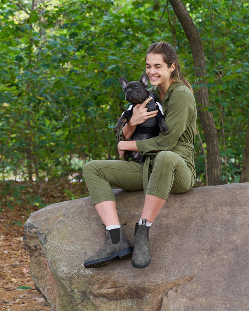 Lifestyle Women 5 image of Blundstone Women's Dress #1308 in Rustic Black