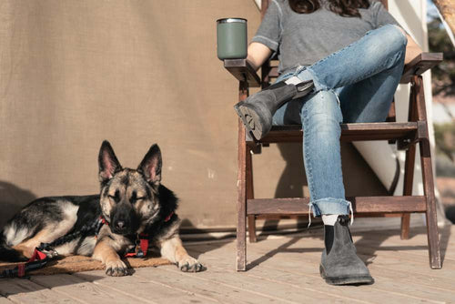 Lifestyle Women 9 image of Blundstone Women's Dress #1308 in Rustic Black