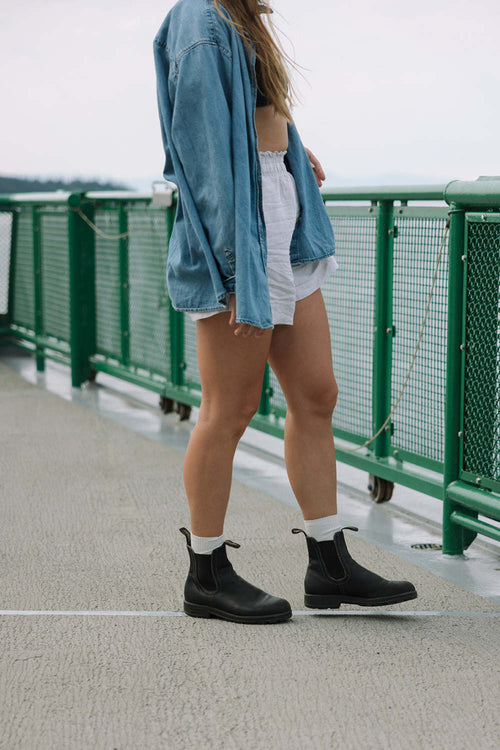 Lifestyle Women 1 image of Blundstone Women's Originals #1448 in Voltan Black