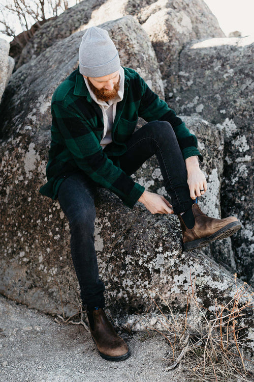 Lifestyle Men 5 image of Blundstone Men's Thermal #1477 in Antique Brown