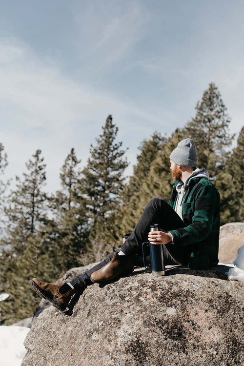 Lifestyle Men 8 image of Blundstone Men's Thermal #1477 in Antique Brown