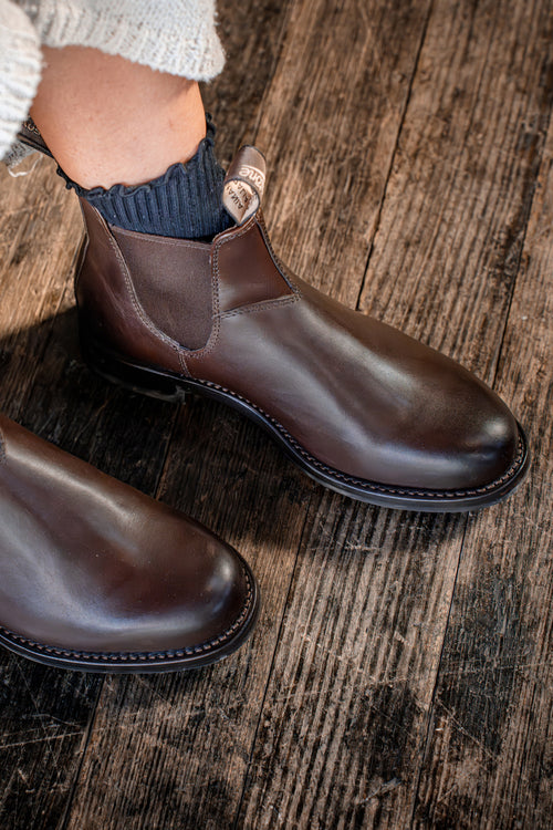 Blundstone Brown Premium Leather Chelsea Boots, Men's Heritage 157