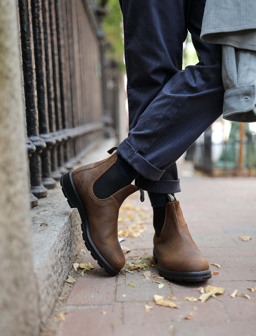 Blundstone Men's Classic 1609 Series Chelsea Boots, Size 11.5, Antique Brown