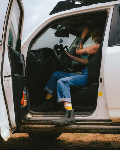 Lifestyle Women 2 image of Blundstone Women's Originals #1630 in Rustic Black