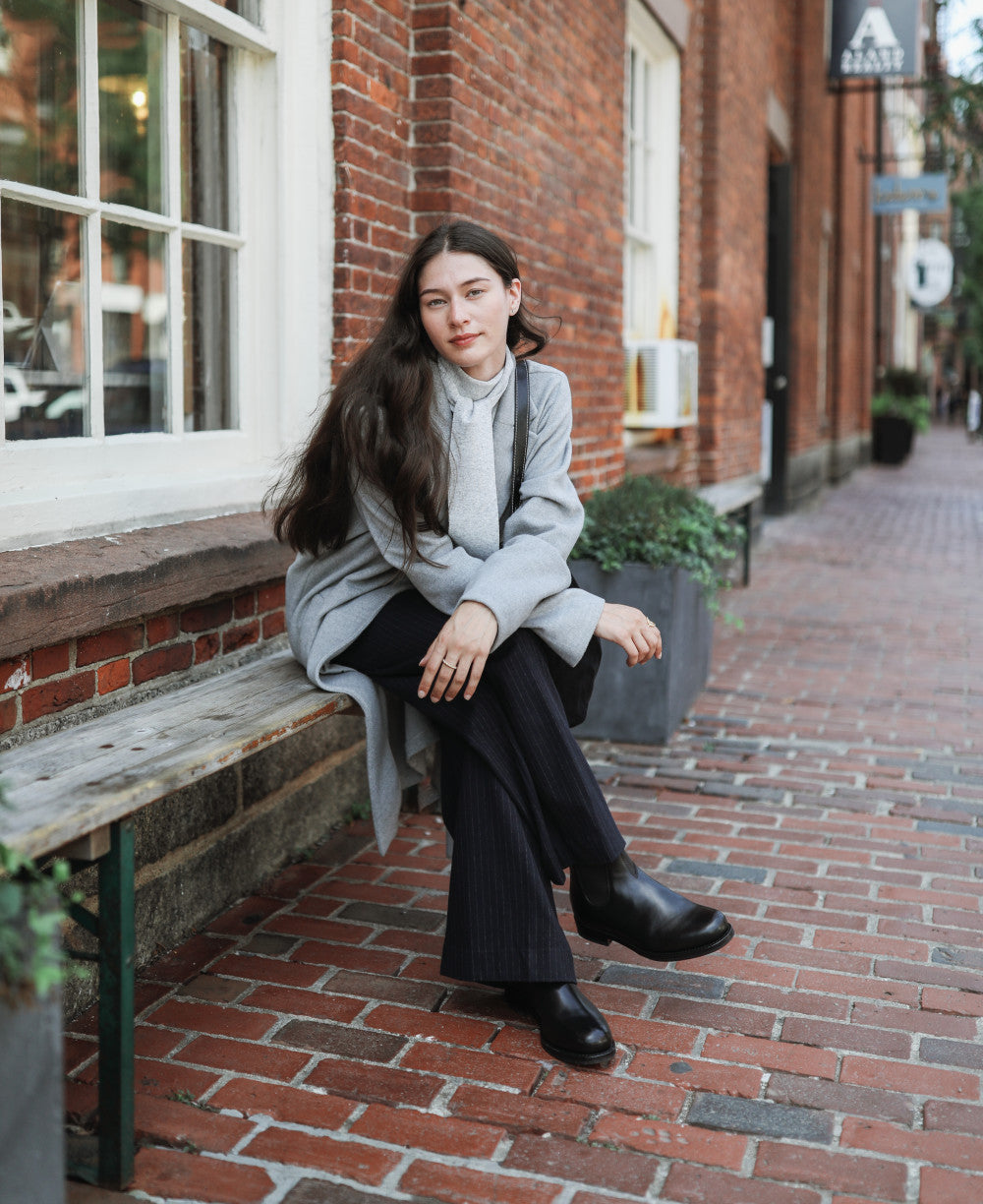 BEAUTY&YOUTH ブラックレザーシューズ US8 Black Premium Leather Chelsea Boots, Women's Heritage 156 - Blundstone
