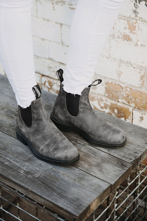 Lifestyle Women 2 image of Blundstone Women's Dress #1308 in Rustic Black