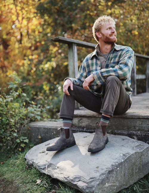 Lifestyle Men 7 image of Blundstone Men's Dress #1306 in Rustic Brown