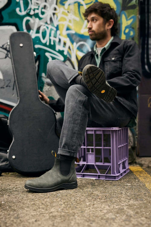 Lifestyle Men 5 image of Blundstone Men's All-Terrain #2055 in Rustic Black