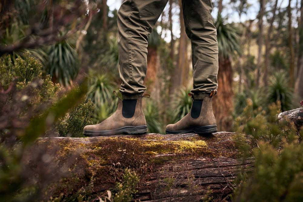 Rustic Brown Premium Leather Chelsea Boots, Men's All-Terrain 2056