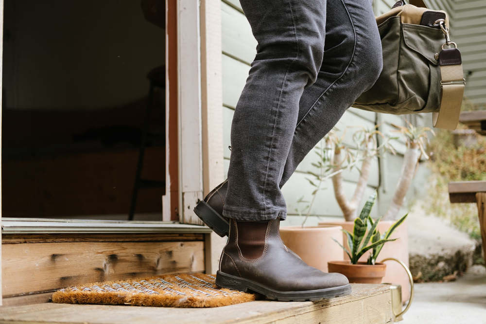 Botas Blundstone 500 Stout Brown en uso