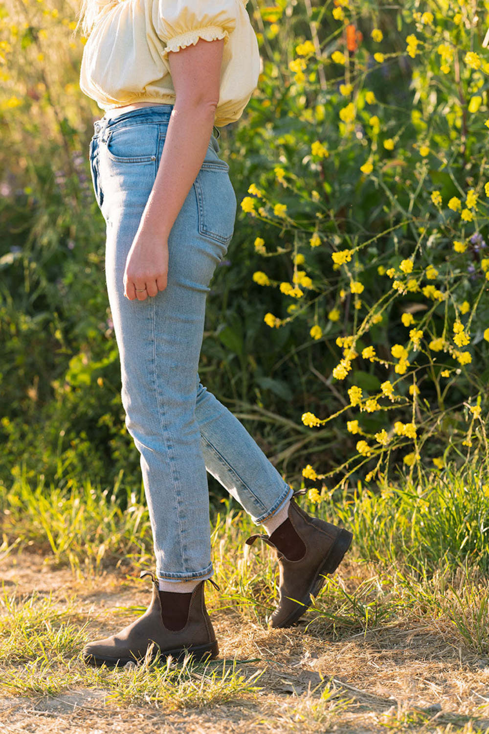 Stout Brown Premium Leather Chelsea Boots, Women's Originals 500