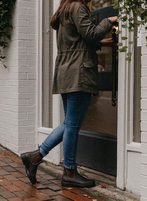 Lifestyle Women 4 image of Blundstone Women's Originals #500 in Stout Brown