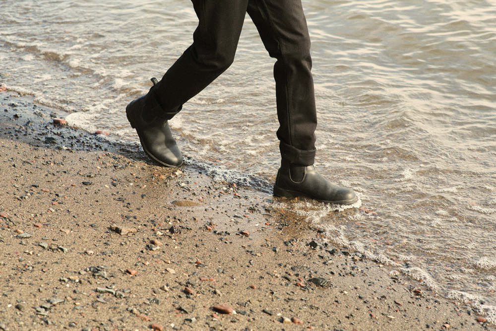 Black Premium Leather Chelsea Boots, Men's Originals 510 - Blundstone